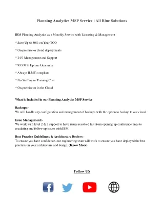 planning analytics msp service all blue solutions