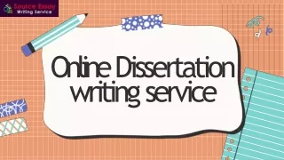 Online Dissertation writing service