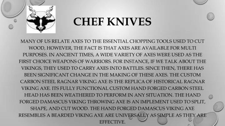 chef knives