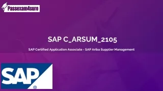 sap c arsum 2105