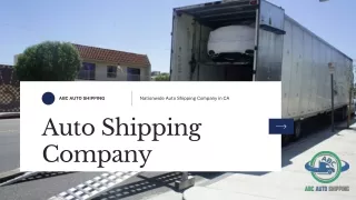 Best Auto Shipping Company - ABC Auto Shipping