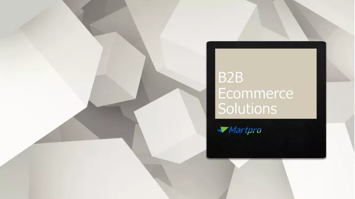 b2b ecommerce solutions