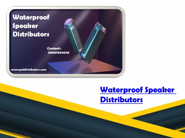 waterproof speaker distributors