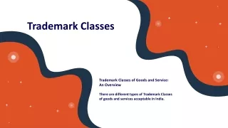 Trademark Classes