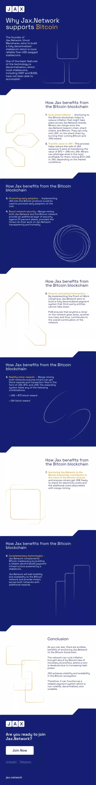 Why Jax.Network supports Bitcoin