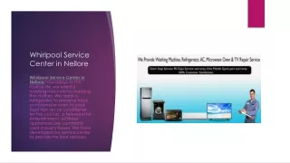 Whirlpool Service Center in Nellore