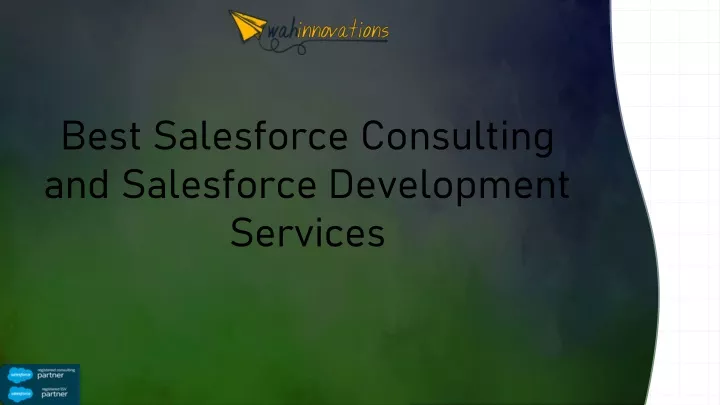 best salesforce consulting and salesforce