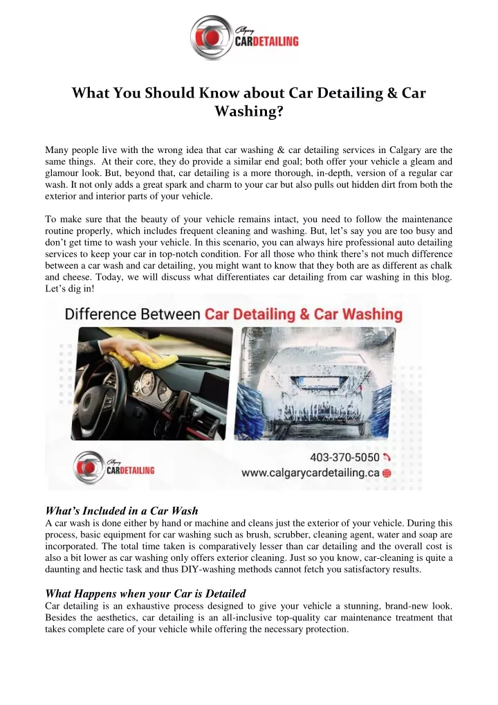 what you should know about car detailing