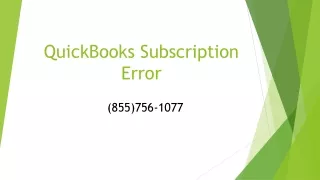 quickbooks subscription error