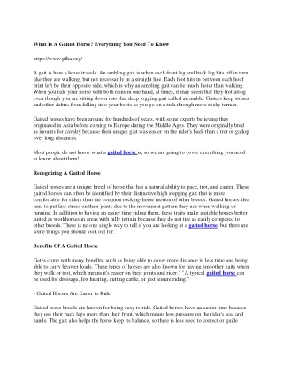 what is a gaited horse everything you need to know