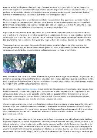 Tipos de cerraduras de seguridad para su hogar