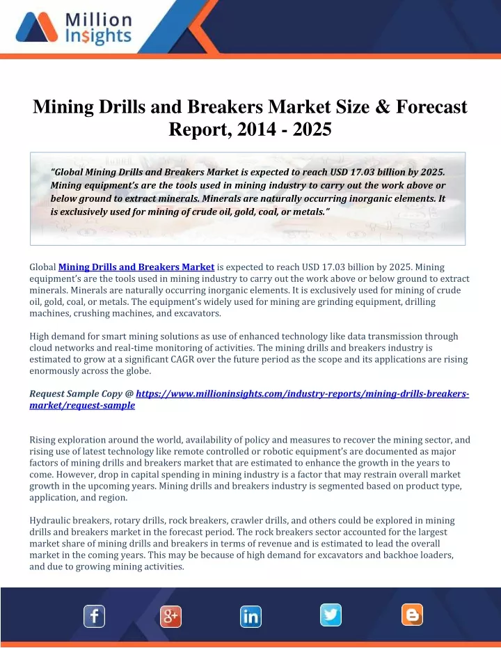 mining drills and breakers market size forecast