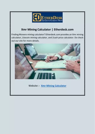 Xmr Mining Calculator | Etherdesk.com