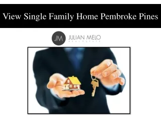 View Single Family Home Pembroke Pines