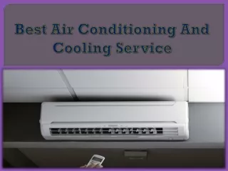 Air Conditioning And Cooling Service