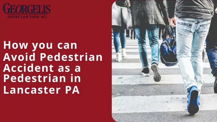 how you can avoid pedestrian accident