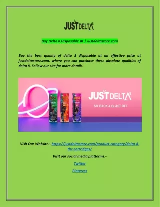 buy delta 8 disposable at justdeltastore com