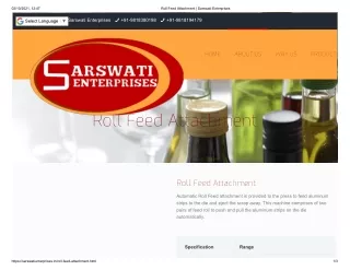 Roll Feed Attachment _ Sarswati Enterprises