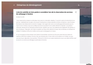Liste de contrôle en trois points à considérer lors de la réservation de services de nettoyage à Genève