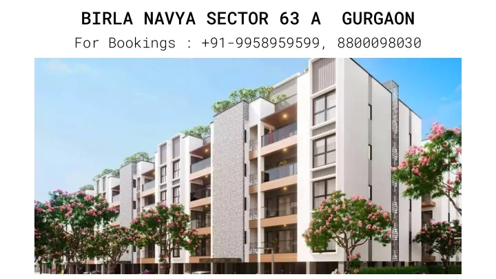 birla navya sector 63 a gurgaon for bookings