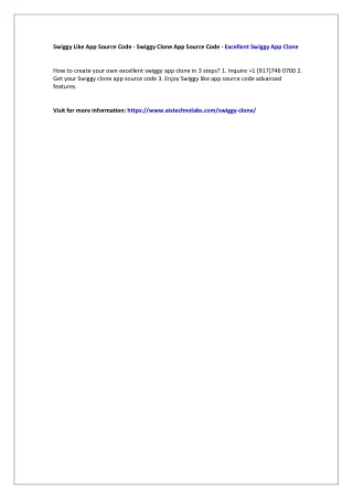 swiggy like app source code swiggy clone