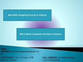 Best Web Designing Services in khanna