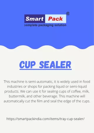 CUP SEALER