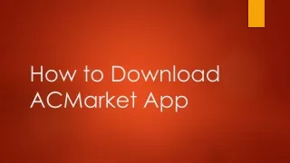 how to download acmarket app
