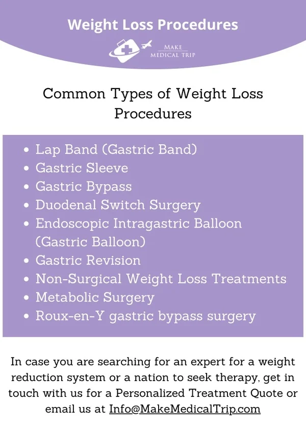 Best and Affordable Weight Loss Surgery Abroad :Make Medical Trip