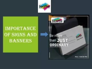 Importance of Signs and Banners