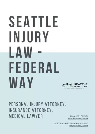 Seattle Injury Law - Federal Way
