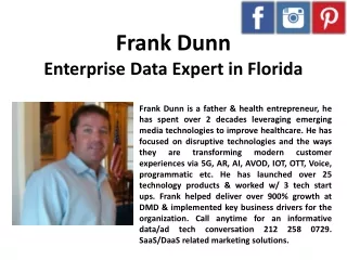 Frank Dunn - Enterprise Data Expert in Florida