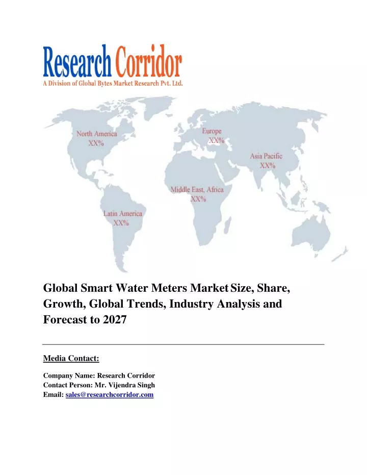 global smart water meters market size share