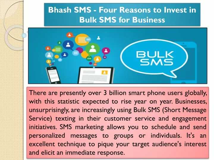 bhash sms four reasons to invest in bulk