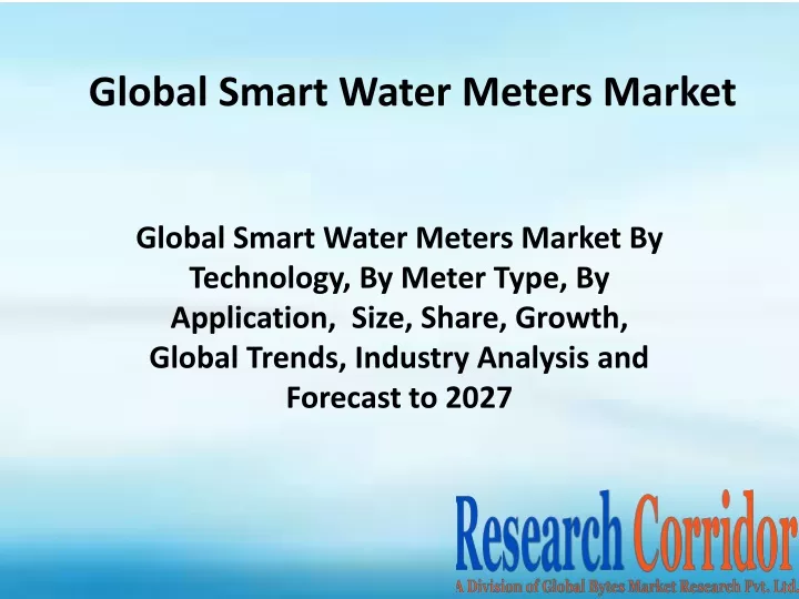 global smart water meters market