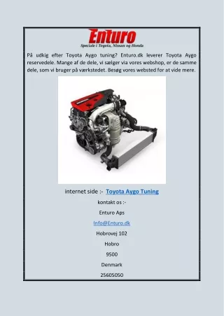 Toyota Aygo Tuning | Enturo.dk