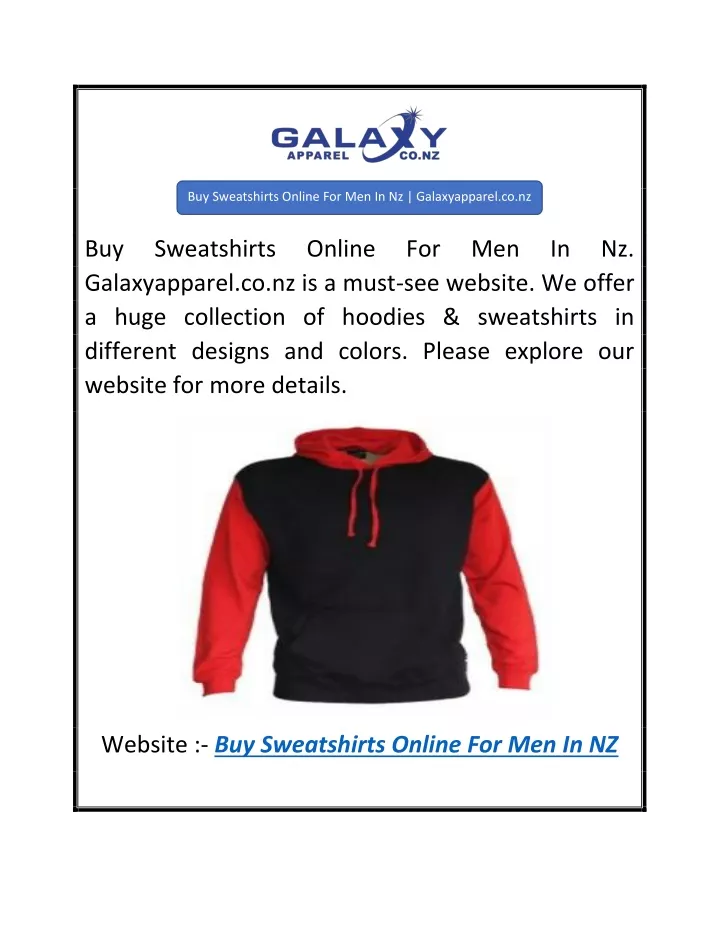 buy sweatshirts online