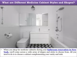 What are Different Medicine Cabinet Styles and Shapes?