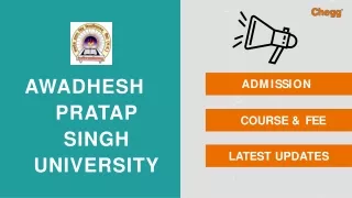 awadhesh pratap singh university