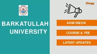 barkatullah university
