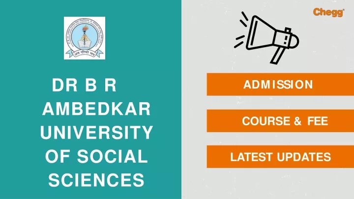 dr b r ambedkar university of social sciences