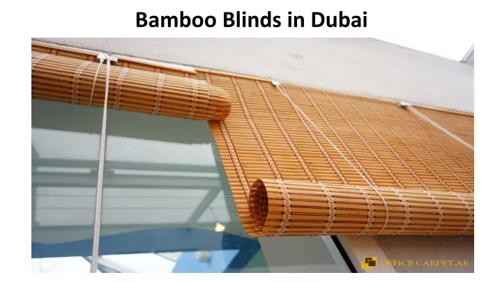 bamboo blinds in dubai
