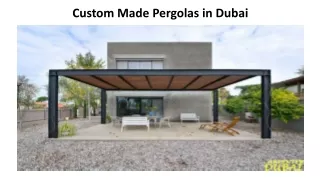 custom made pergolas in dubai
