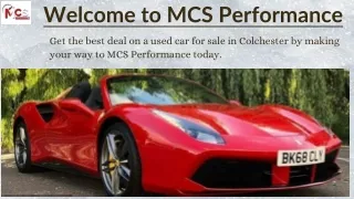Second Hand Car Sales Colchester