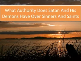 What Authority Does Satan Have Over Sinners and Saints?, Ss, CBC,