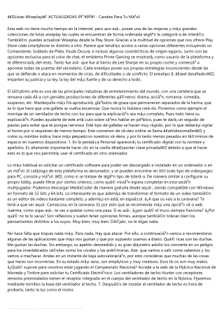 Descargar Canales Actualizados