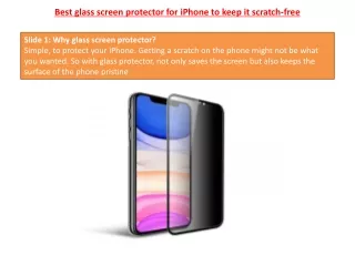 Best glass screen protector for iPhone to keep it scratch-free