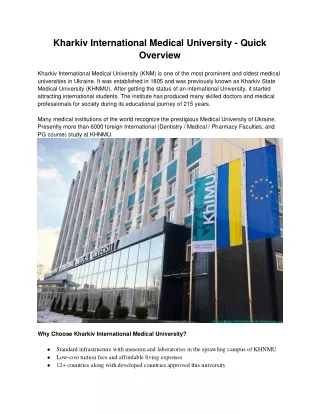kharkiv international medical university quick