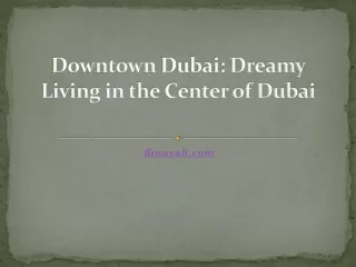 Dreamy Living in the Center of Dubai