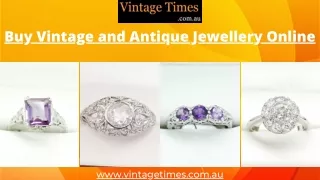 Buy Vintage and Antique Jewellery Online - VintageTimes